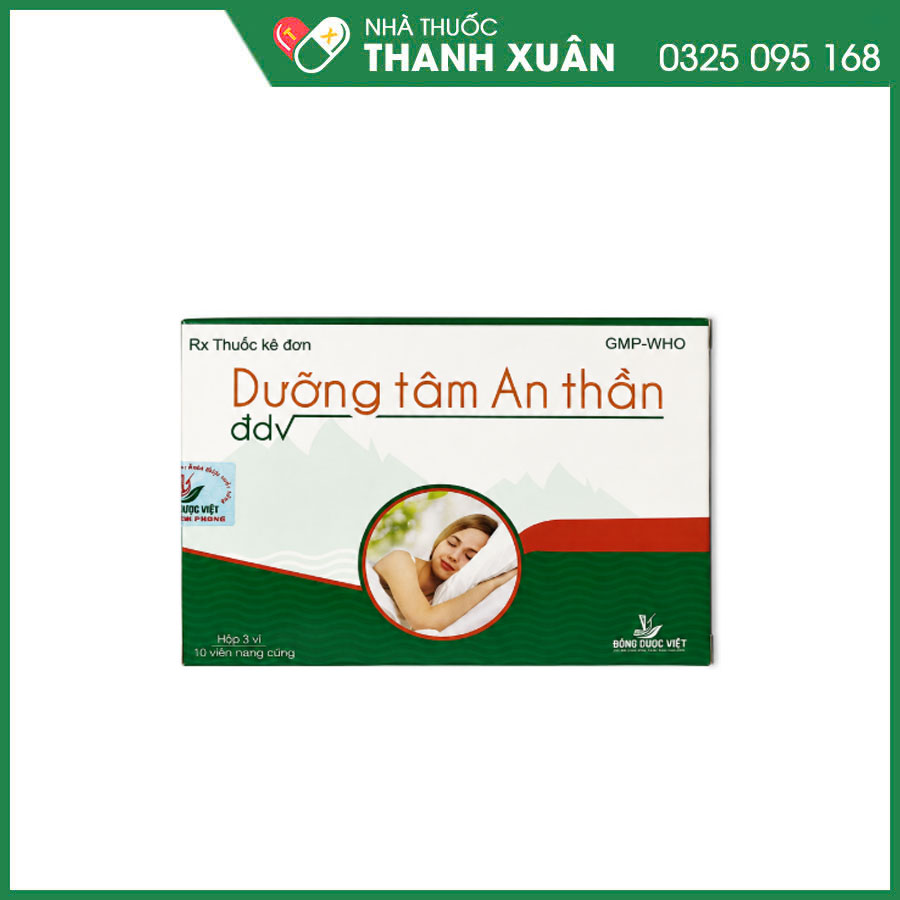 Dưỡng tâm an thần thuốc điều trị các chứng lo âu, hồi hộp, suy nhược thần kinh và cải thiện giấc ngủ